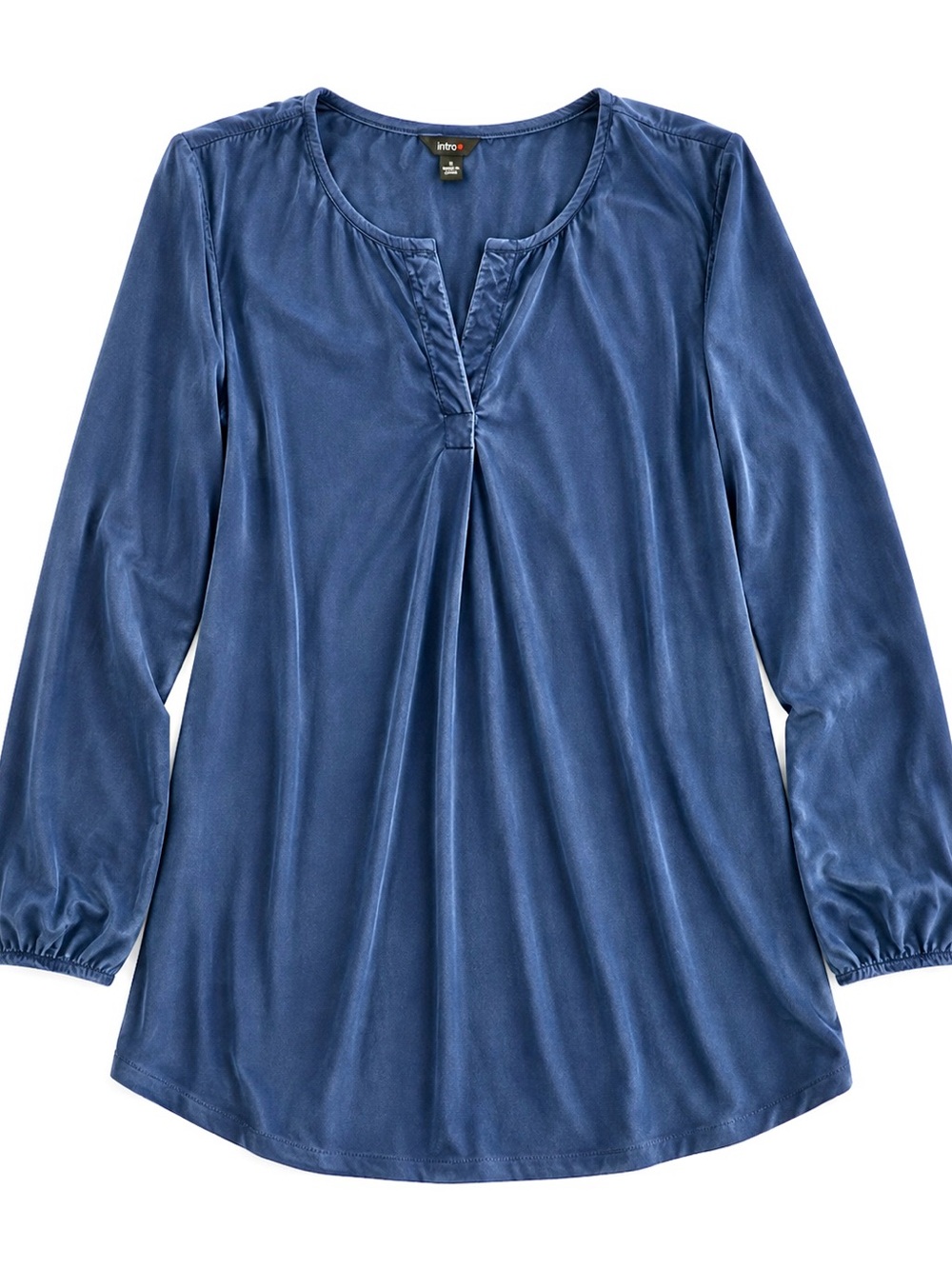 Blue Velvet Top blue Long sleeve size XL - Picture 1 of 10